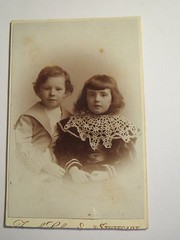 Stuttgart – Eugen & Gertrud Eppler as children – girl boy – portrait / CDV