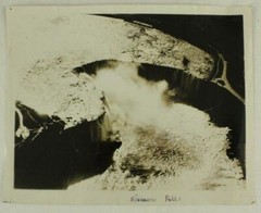 Vintage 3PC Lot WWII Era US B&W Photos NIAGARA FALLS Aerial View 7.5″ X 9.5″