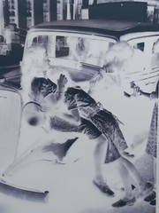 5##Photo negative film -Vintage- Kissing women – Lesbian couple – Love – Kiss