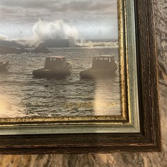 WR MACASKILL NOVA SCOTIA CANADA Indian Harbour 1935 “Lobster” Print Signed