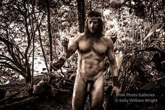 Original Male Nude KELLY WILLIAM WRIGHT Muscle Men JUNGLE WORK #8 – 9×13 Photo