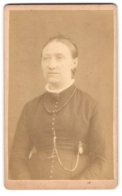 Photograph Aug Altenburg, Hersfeld, Portrait of a Woman in Elegant Clothing