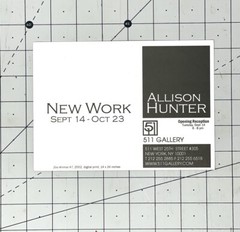 Allison Hunter (b. 1967) Art Show Announcement Card 2007