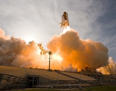 Liftoff of Space Shuttle Endeavour 11″x14″ Photograph Print 11×14