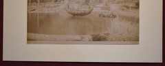 Vintage Photograph of a Fountain at an Italian Villa, Sepia Wash