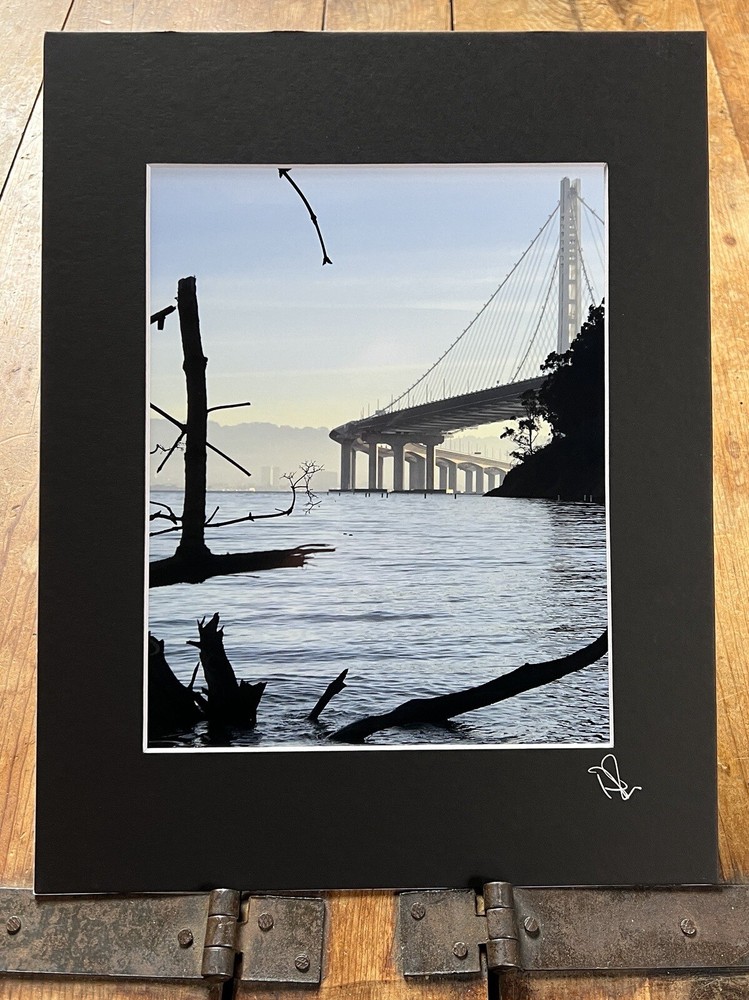 The New Bay Bridge From Clipper Cove – Matted Fine Art Photographic Print