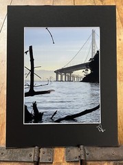 The New Bay Bridge From Clipper Cove – Matted Fine Art Photographic Print