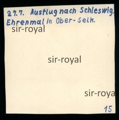 Selk 1951 – Memorial in Oberselk – Schleswig – 1950s – Photo 6x6cm