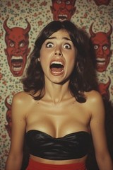 5 ~ 4X6 Glossy HORROR Fine Art ‘ SCREAM QUEEN ‘ Photo FANTASY Set ! 211359079