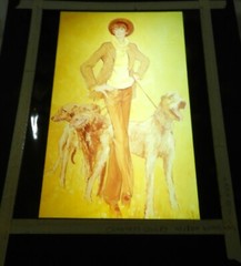 Signed Letter from Artist George A. Rizzo plus 9 Color Transparencies of his Art
