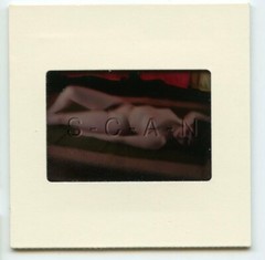 Org Camera Club Nude 1960s 35mm Slide / Negative- Super Endowed Woman- Bow #32