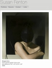 Susan Fenton , Original Art Piece Framed “Draped Arm” 2000 15“ X 14.5” ￼Gelatin
