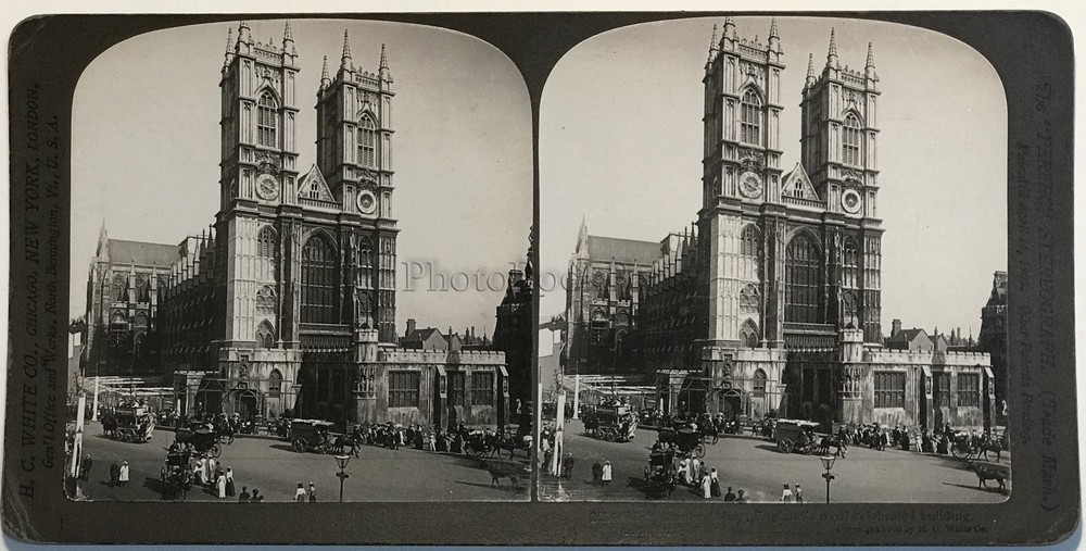 Abbey Of Westminster London UK Photography Stereo Vintage Analogue