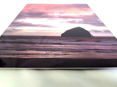 Metallic Photography Wall Art Haystack Rock Oregon Coast Sunrise Ocean Waves