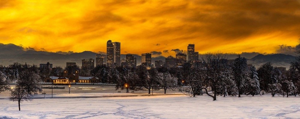 Denver Sunset Skyline