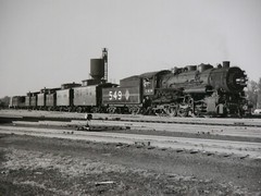 549 Locomotive Chicago & Illinois 8×10 Photograph Vtg 50s C&IM Railway Railroad