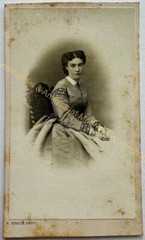 orig. CDV photography photograph vintage album print 1860 H. Soulie Paris