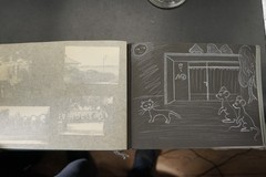 Photo album GDR travel pictures Bulgaria swimwear ticket drawing woman man view