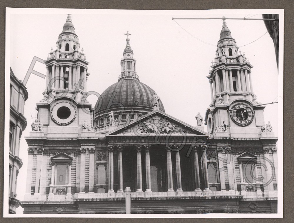Photo England London St Paul’s Cathedral Cathedral View 1959