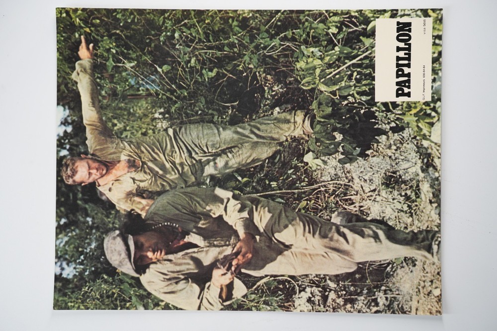 Photo Cinema Lobby Cards Papillon 22X28 Cm 1970 Steve McQueen