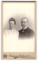 Photograph Benque & Kindermann, Hamburg, Esplanade 2, Young Couple in Fine Kle