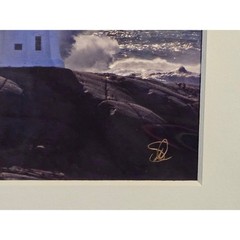 Peggy’s Cove Nova Scotia by Stella McNeil Signed Lighthouse Photo Print Matted