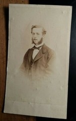 Carl Velten 1866 – 21 years old – portrait/CDV F. Hax Bonn