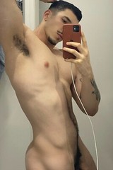 [J084] Handsome Man Cute Male Model Showing Off Body Physique Art Photography
