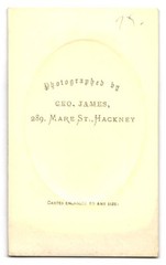 Photograph Geo. James, Hackney, Mare St. 289, Portrait of a Gentleman with Sideburn