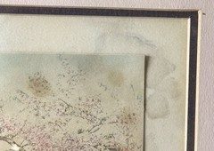 Antique Wallace Nutting Signed Hand Colored Photo Honeymoon Cottage Framed Art