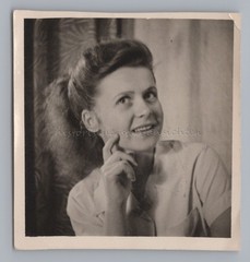 Woman Portrait at Christmas 1950 – Vintage Photo