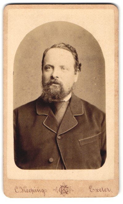 Photograph Charles Keeping, Exeter, 1 Exe Bridge, Portrait of a Bearded Man