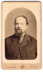 Photograph Charles Keeping, Exeter, 1 Exe Bridge, Portrait of a Bearded Man