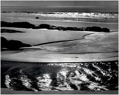 1946 1990s Ansel Adams Refugio Beach California Large Art Photo
