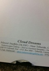 Dale Malmedal- Cloud Dreams- Photography- Mount Sneffels