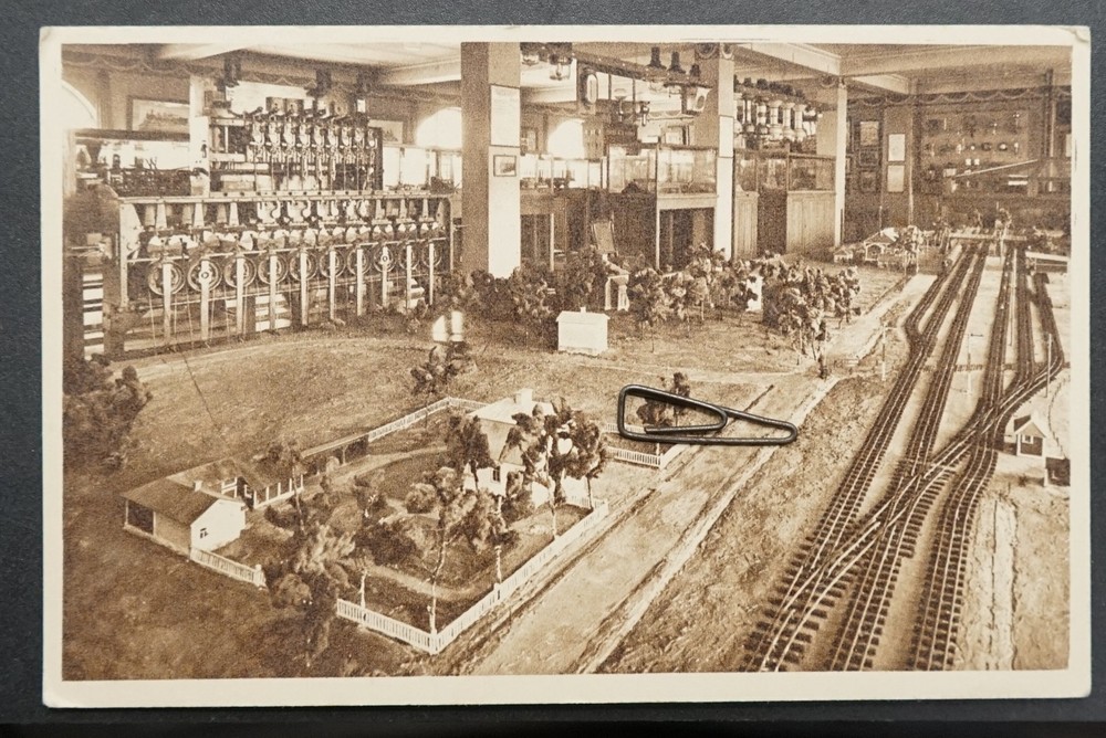 Photo Postcard View Model Railway Helsinki Finland Train Engineering Plant Picture