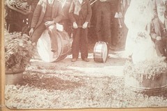 Antique Albumen Photograph of 19th Century Wedding with Band & Provenance