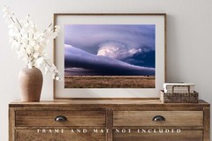 Supercell Thunderstorm Spanning Sky in Texas Photo Print (Unframed)