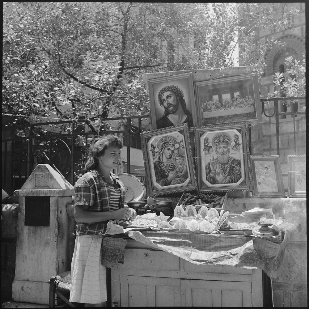 Baryte Print Photo Greece 1960 Size 30x30cm