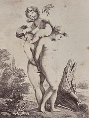 Curiosa Albumen Photograph Engraving François Boucher A. Calavas Paris 1875