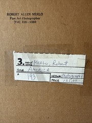Robert Allen Merlo «America» Vintage Signed Framed Photograph 1982 Art Candy