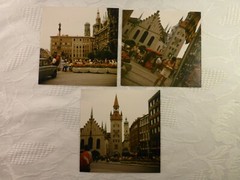 3x Old Photo Munich Marienplatz Frauenkirche … approx. 1970