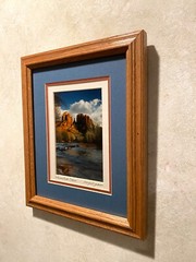 Cathedral Rock Sedona AZ framed 9.5 x 11.5 color photo signed Margaret Jackson