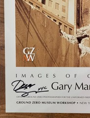 Ground Zero «WTC Cross» Poster Hand-Signed Gary Suson — 9/11 Museum Edition NYC
