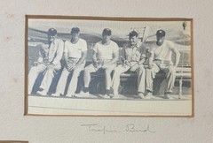 Original NORMAN FORTIER Sailboat YACHT RACING Sailors & Sailing SIGNED Photo