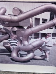 Peter Gales Photography Kids Playing In/On Sculpture #1 Photo Print 16×20…