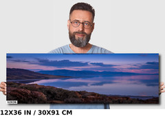 Utah’s Majestic Ocean Lake: Great Salt Lake Utah Sunset Metal Aluminum Print