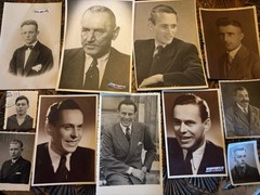 👤Bundle 11 Photos Man Portrait Men Portraits~20s-60s Reich WWII DDR~10×14