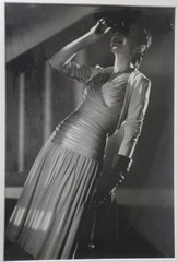 Photo Print Woman With Binoculars 1940 Black And White 20X30CM
