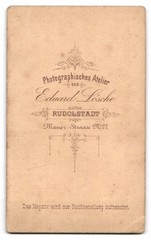 Photograph Eduard Lösche, Rudolstadt, Mauerstraße 27, portrait of a young woman